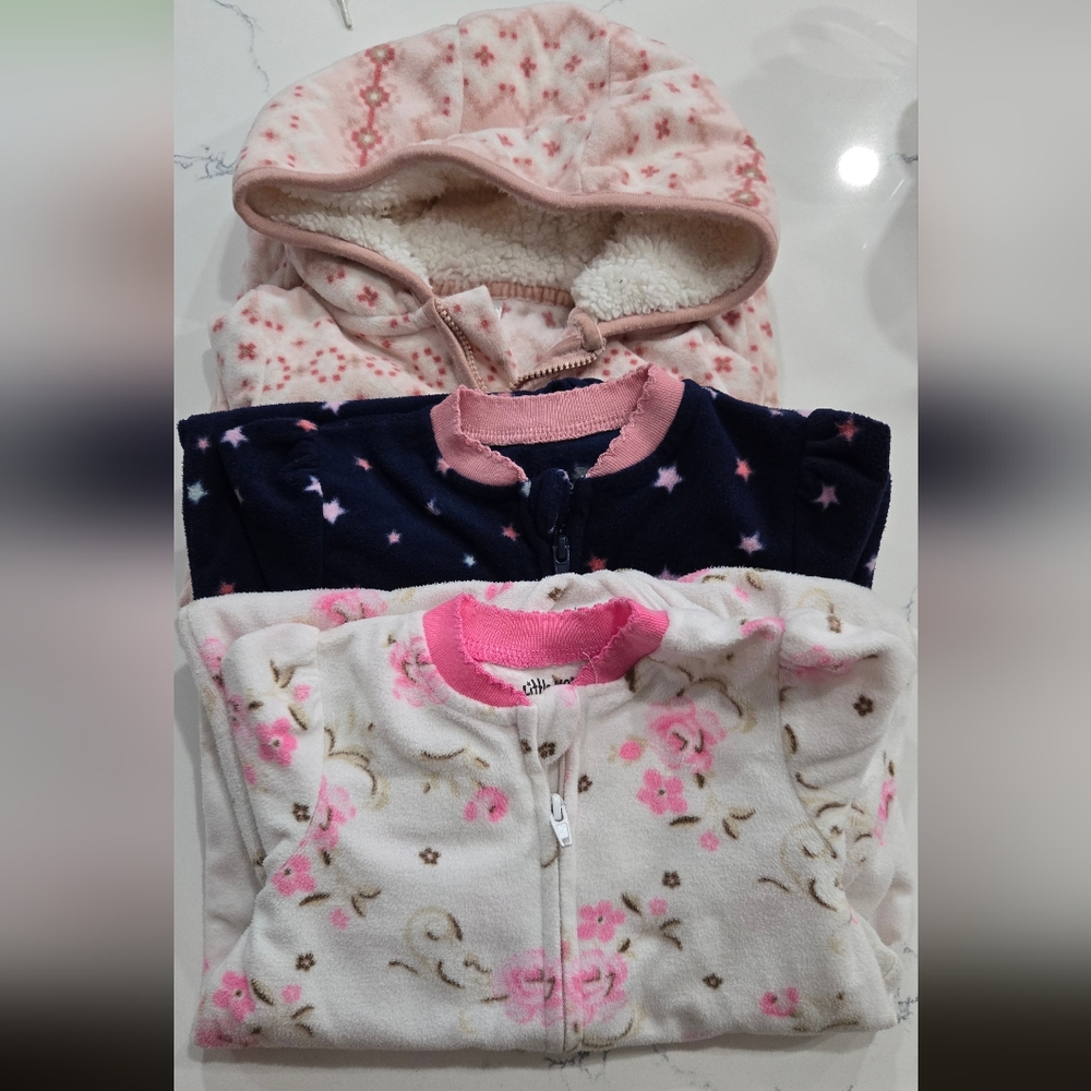 SOLD! 3 Winter Pajamas 18mos
